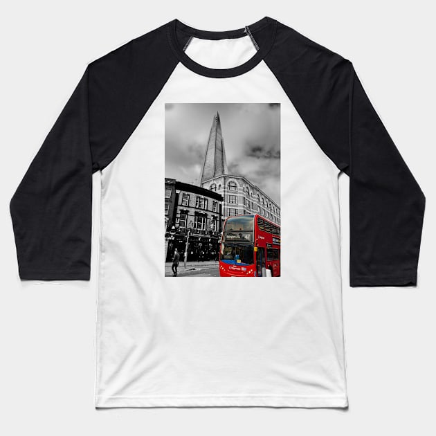 The Shard London Bridge Tower England Baseball T-Shirt by AndyEvansPhotos